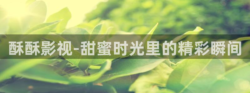 南瓜在线观看免费全集：酥酥影视-甜蜜时光里的精彩瞬间
